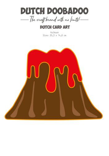 Dutch Doobadoo Card-Art Vulkaan A5
