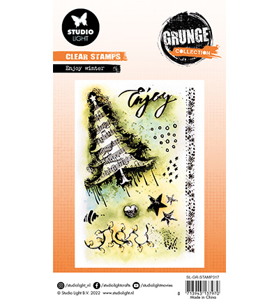 **-30%** Clear Stamp Grunge Collection nr.317 Enjoy Winter- StudioLight