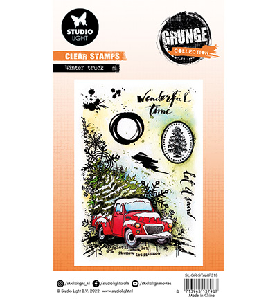 **-30%** Clear Stamp Grunge Collection nr.318 Winter Truck – StudioLight