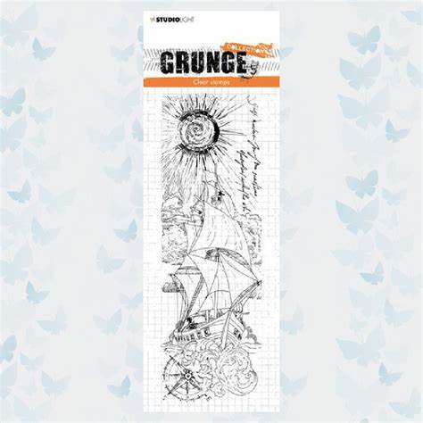 **-30%** Clear Stamp Grunge Collection nr. 104 Sailboat – StudioLight