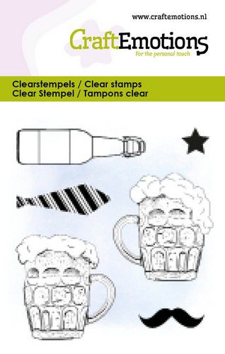 CraftEmotions clearstamps 6x7cm –  Bier