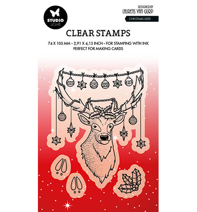 Clearstempel Christmas Deer nr 487 Laurens van Gurp – StudioLight