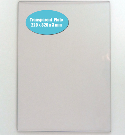 Transparante plaat 3MM t.b.v. Power Boss  A4 formaat – Nellie Snellen