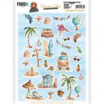 3D Cutting Sheets - Yvonne Creations - Summer Vibes - Small Elements A