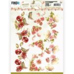 Knipvel - Beautiful Butterflies Red - Precious Marieke