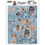Knipvel - Men in Style - Small Elements A - Yvonne Creations