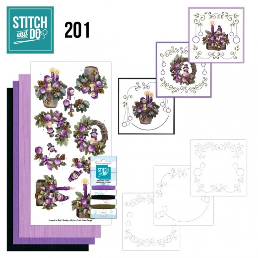 Stitch and Do 201 – Purple Christmas – Amy Design