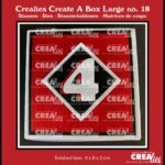 Crealies Create A Box Large Adventsdoosje 8 cm met cijfers