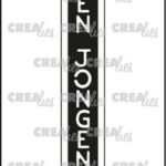 Crealies Texto Negativo Die EEN JONGEN - NL (V)