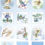 Marianne D Decoupage Tiny's mini's Winter IT615 12 designs (6 round, 6 square)