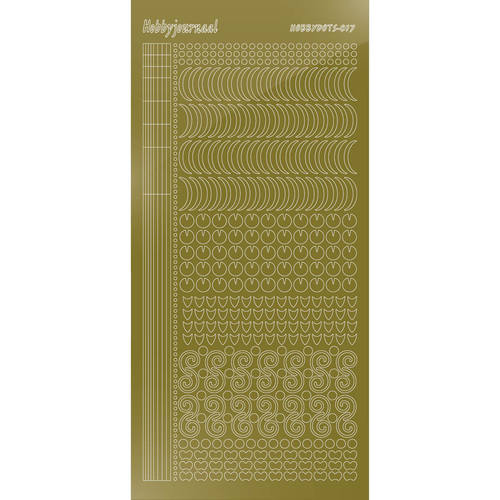 Hobbydots sticker – Mirror Gold