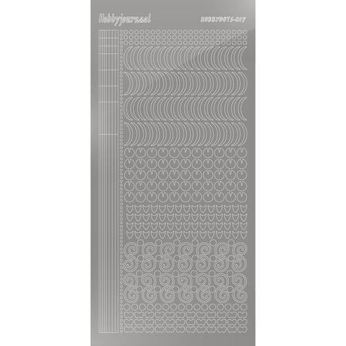 Hobbydots sticker – Mirror – Silver