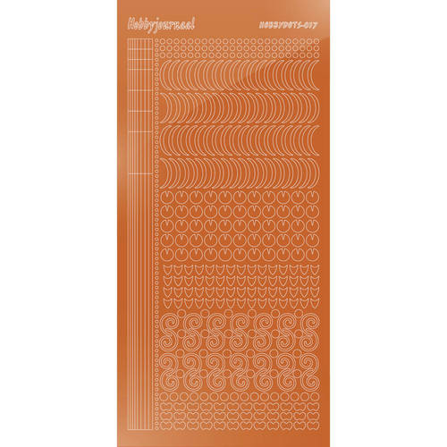 Hobbydots sticker – Mirror Copper