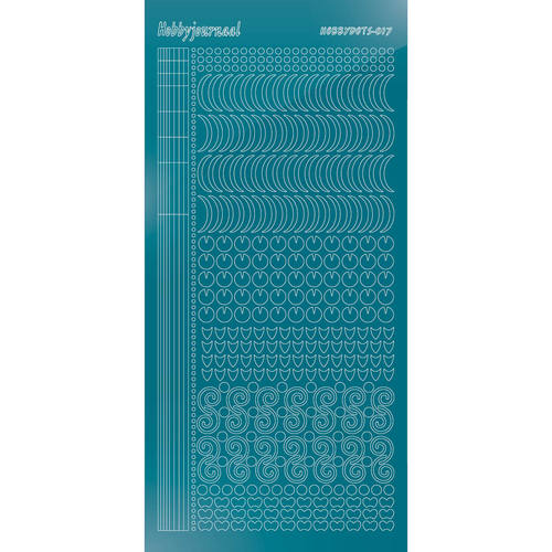 Hobbydots sticker – Mirror Turquoise