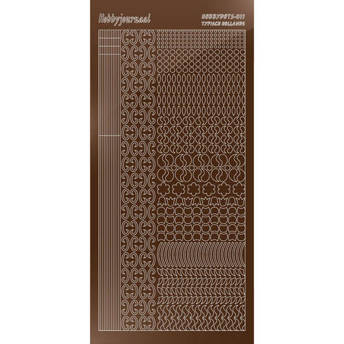 Hobbydots sticker – Mirror Brown