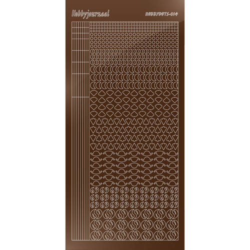 Hobbydots sticker – Mirror Brown