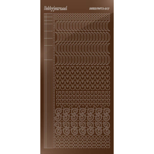 Hobbydots sticker – Mirror Brown