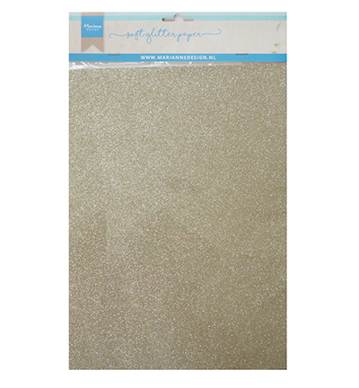 Marianne D Decoratie Soft Glitter papier 5vl – Platinum