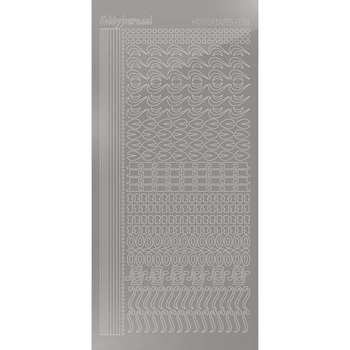 Hobbydots sticker – Mirror – Silver