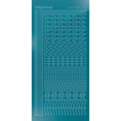 Hobbydots sticker – Mirror Turquoise