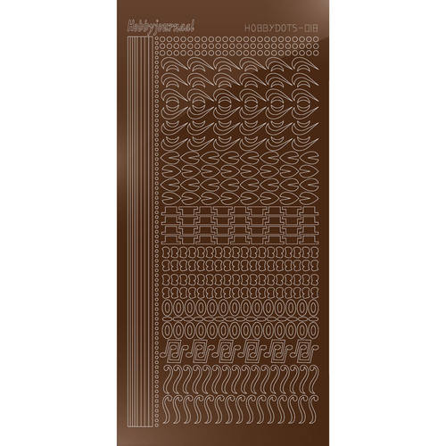 Hobbydots sticker – Mirror Brown