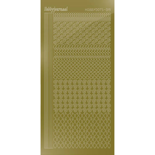 Hobbydots sticker – Mirror Gold