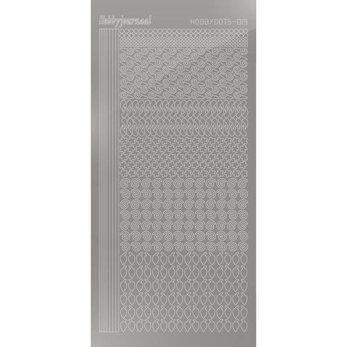 Hobbydots sticker – Mirror – Silver