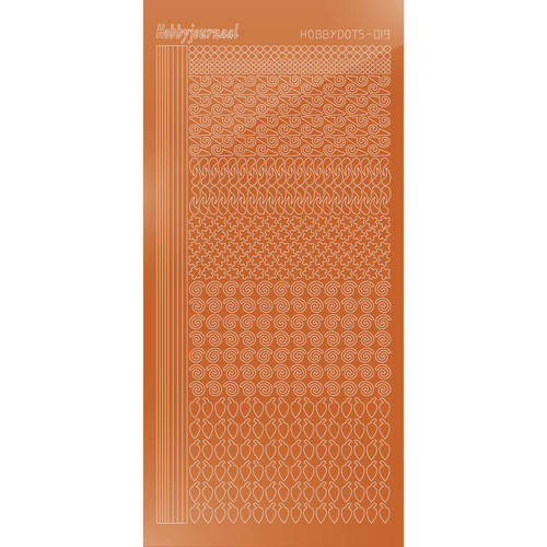 Hobbydots sticker – Mirror Copper