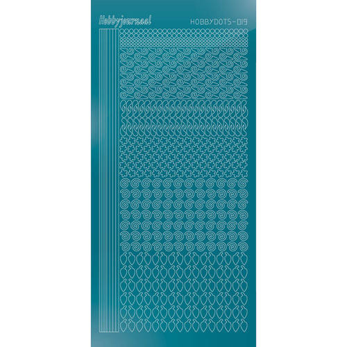 Hobbydots sticker – Mirror Turquoise