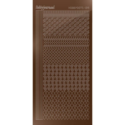 Hobbydots sticker – Mirror Brown