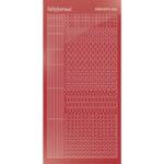 Hobbydots sticker - Mirror - Christmas Red