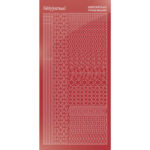 Hobbydots sticker - Mirror - Christmas Red