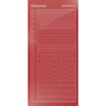 Hobbydots sticker - Mirror - Christmas Red