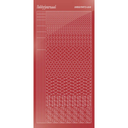 Hobbydots sticker – Mirror – Christmas Red