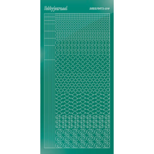 Hobbydots sticker – Mirror – Christmas Green