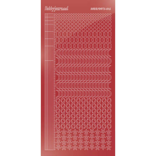 Hobbydots sticker – Mirror – Christmas Red