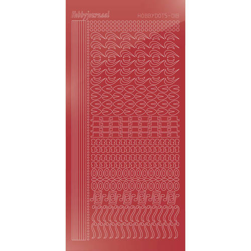 Hobbydots sticker – Mirror – Christmas Red