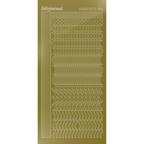 Hobbydots sticker – Mirror Gold