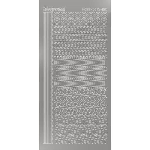 Hobbydots sticker – Mirror Silver