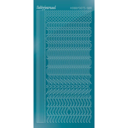 Hobbydots sticker – Mirror Turquoise