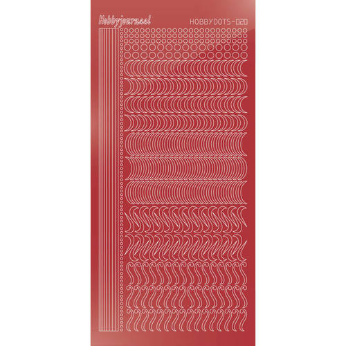 Hobbydots sticker – Mirror Christmas Red