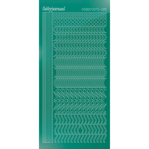 Hobbydots sticker – Mirror Christmas Green