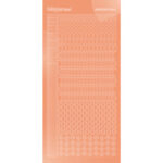 Hobbydots sticker - Mirror - Salmon