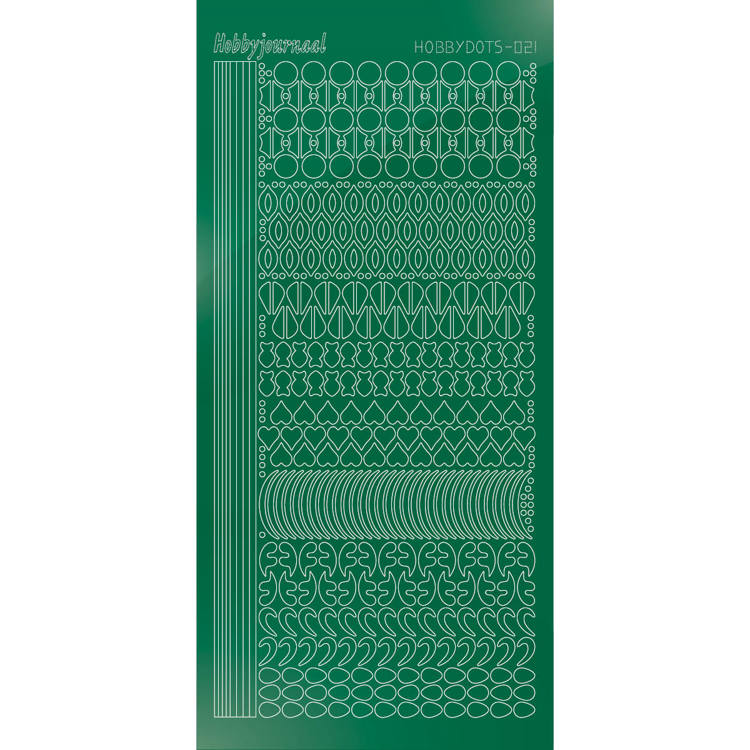 Hobbydots sticker – Mirror – Christmas Green