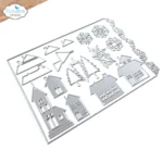 Snijmallen - Snow Village - 2050- Elizabeth Craft Design