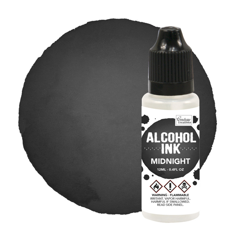 Alcohol Ink Pitch Black / Midnight (12mL | 0.4fl oz)