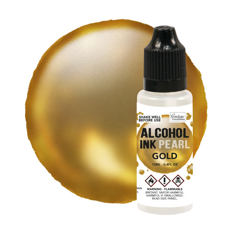 Gold / Gold Pearl Alcohol Ink (12mL | 0.4fl oz)