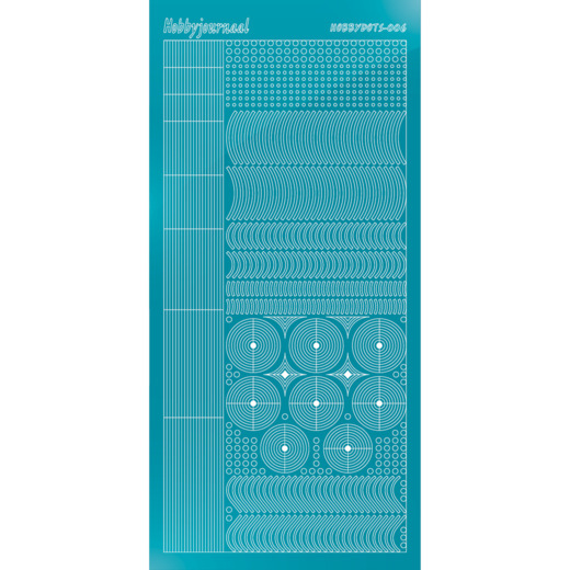 Hobbydots sticker 06 – Mirror Azure Blue