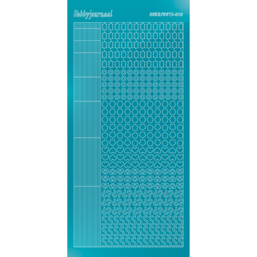 Hobbydots sticker 10 – Mirror Azure Blue