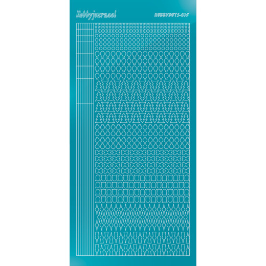 Hobbydots sticker 15 – Mirror Azure Blue